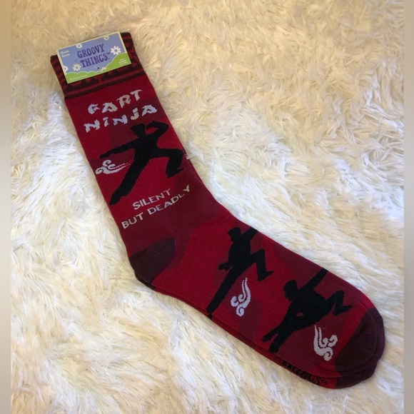 Men's Red Fart Ninja Socks 🔥 - Picture 1 of 6